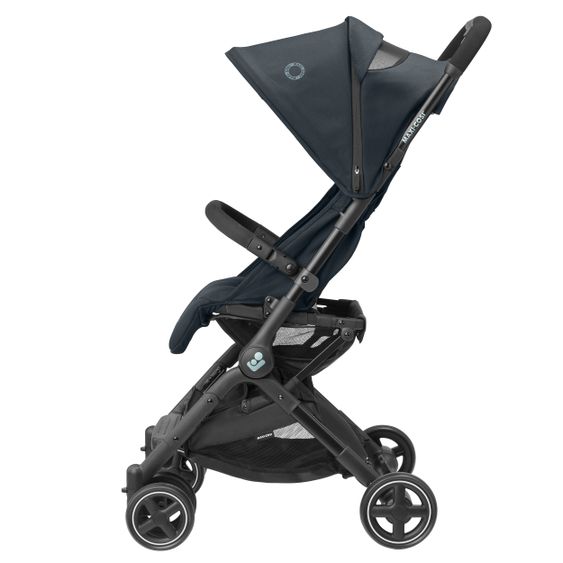 Maxi-Cosi Passeggino Lara² con chiusura automatica, posizione reclinabile, fino a 22 kg, solo 6,3 kg - Essential Graphite