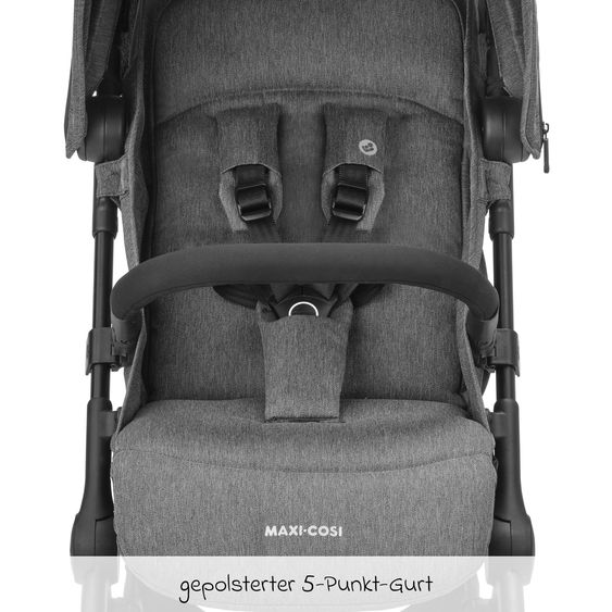 Maxi-Cosi Buggy & Reisebuggy Lara2 mit Automatik-Faltung, Liegeposition, bis 22 kg, nur 6,3 kg - Select Grey