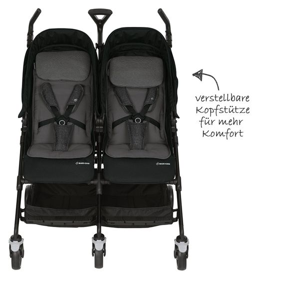 Maxi-Cosi Geschwister- & Zwillingsbuggy Dana for 2 - Nomad Black