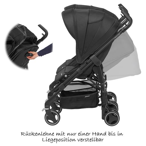 Maxi-Cosi Geschwisterwagen Dana for 2 - Black Raven