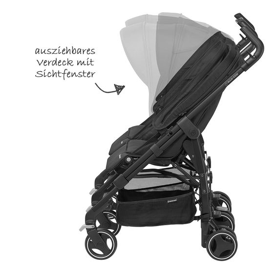 Maxi-Cosi Geschwisterwagen Dana for 2 - Black Raven