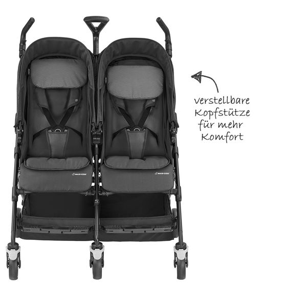 Maxi-Cosi Geschwisterwagen Dana for 2 - Black Raven