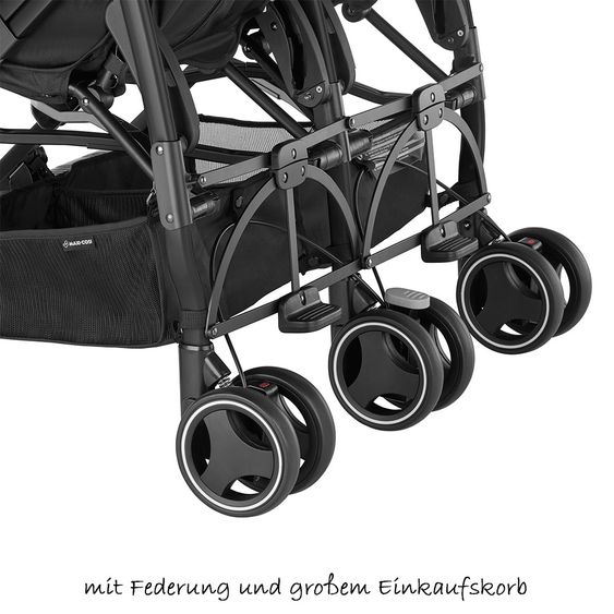 Maxi-Cosi Geschwisterwagen Dana for 2 - Black Raven