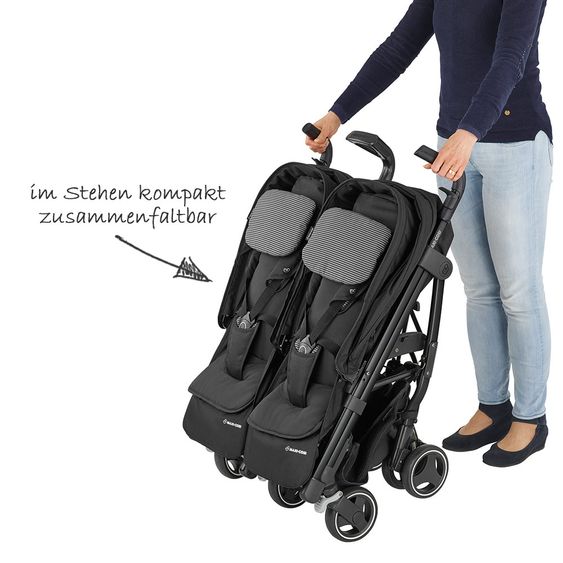 Maxi-Cosi Geschwisterwagen Dana for 2 - Black Raven