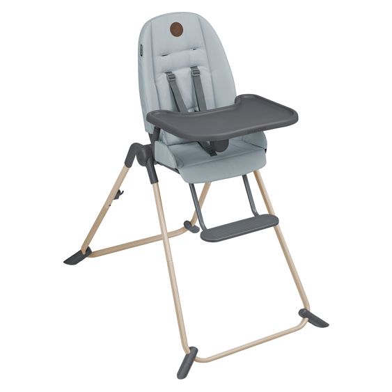 Maxi-Cosi Ava Beyond Eco Care high chair from birth - 3 years weighing only 6 kg with reclining position and tray - Grey