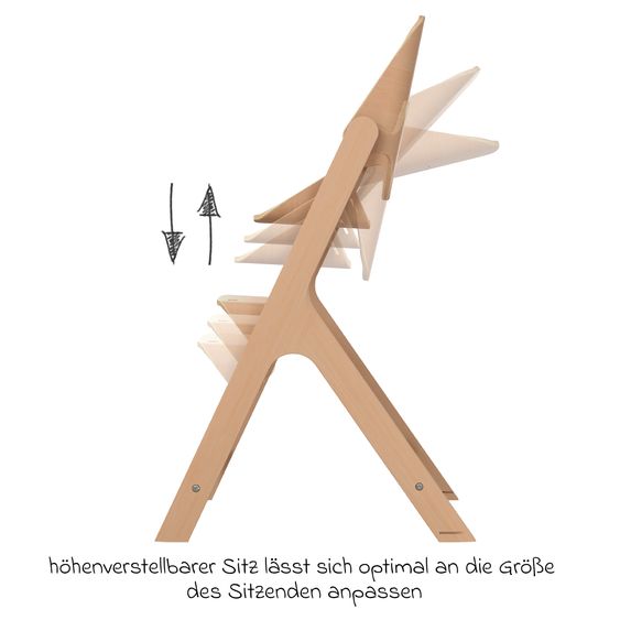 Maxi-Cosi Hochstuhl Nesta ab 3,5 Jahre - 99 Jahre langlebig und nachhaltig - Natural