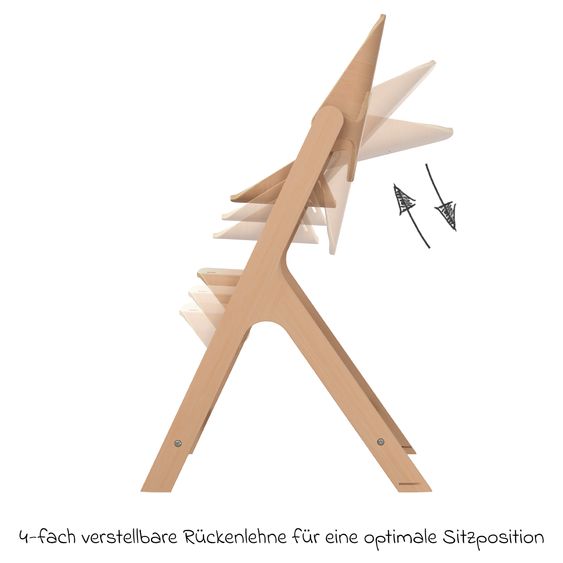 Maxi-Cosi Nesta high chair from 3.5 years - 99 years durable and sustainable - Natural