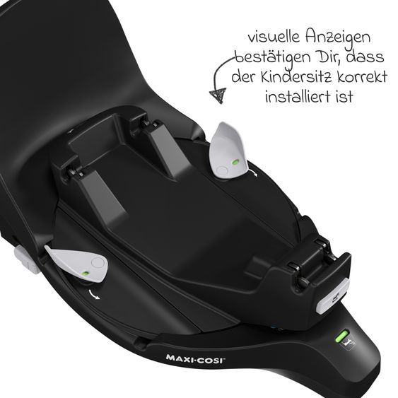Maxi-Cosi Isofix- Basis FamilyFix 360 Pro drehbar für Kindersitz Pearl 360 Pro, Pebble 360 Pro - Essential Black