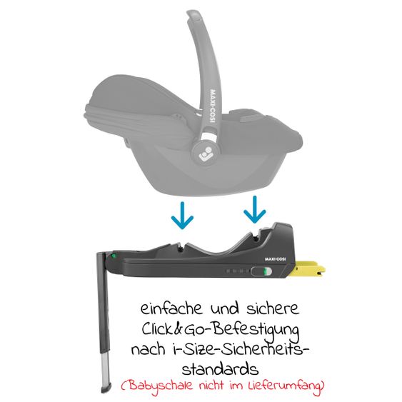 Maxi-Cosi Isofix-Basis i-Size Base für Babyschale CabrioFix i-Size