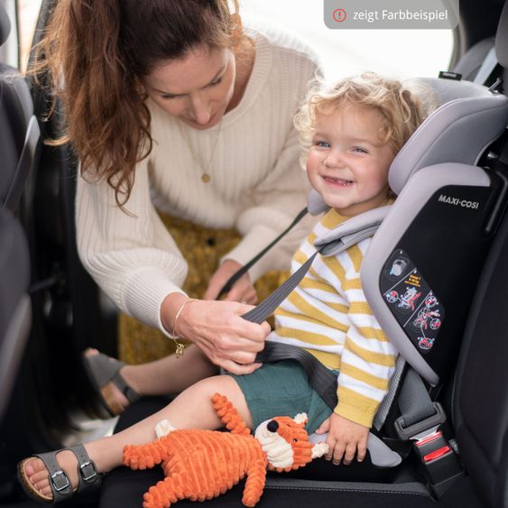 Maxi-Cosi Kindersitz Nomad Gruppe 1 ab 9 Monate - 4 Jahre (9-18 kg) inkl. Tragetasche nur 4,2 kg & Organizer - Authentic Graphite