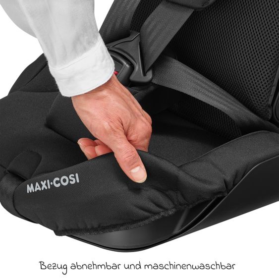 Maxi-Cosi Kindersitz Nomad Plus i-Size ab 15 Monate - 4 Jahre (76 cm - 105 cm) (9-18 kg) klappbar, nur 4,26 kg leicht & Reisetasche - Authentic Black