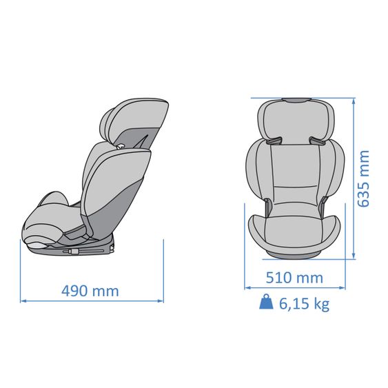 Maxi-Cosi Seggiolino per bambini RodiFix AirProtect Gruppo 2/3 da 3,5 anni-12 anni (15-36 kg) & Isofix - Nero autentico