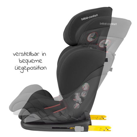 Maxi-Cosi Child seat RodiFix AirProtect Group 2/3 from 3.5 years-12 years (15-36 kg) & Isofix - Authentic Black