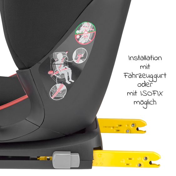 Maxi-Cosi Seggiolino per bambini RodiFix AirProtect Gruppo 2/3 da 3,5 anni-12 anni (15-36 kg) & Isofix - Nero autentico