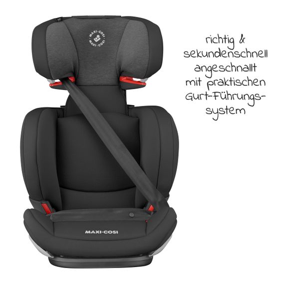 Maxi-Cosi Kindersitz RodiFix AirProtect Gruppe 2/3 ab 3,5 Jahre-12 Jahre (15-36 kg) & Isofix - Authentic Black