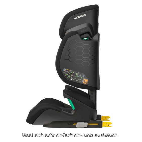 Maxi-Cosi Kindersitz RodiFix M i-Size ab 3,5 Jahre - 12 Jahre (100 cm -150 cm (15-36 kg) mit G-Cell Seitenaufprallschutz & Isofix - Basic Black