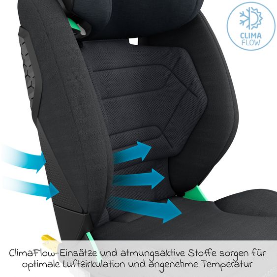 Maxi-Cosi Kindersitz RodiFix Pro2 i-Size ab 3,5 Jahre - 12 Jahre (100 cm-150 cm) (15-36 kg) mit G-Cell Seitenaufprallschutz & Isofix - Authentic Graphite