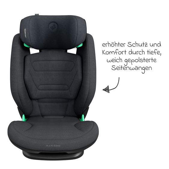 Maxi-Cosi Kindersitz RodiFix Pro2 i-Size ab 3,5 Jahre - 12 Jahre (100 cm-150 cm) (15-36 kg) mit G-Cell Seitenaufprallschutz & Isofix - Authentic Graphite