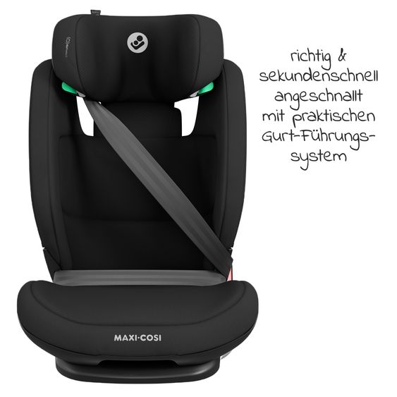 Maxi-Cosi Seggiolino auto RodiFix S i-Size da 3,5 anni a 12 anni (100 cm-150 cm) (15-36 kg) con protezione antiurto laterale G-Cell e Isofix - Basic Nero