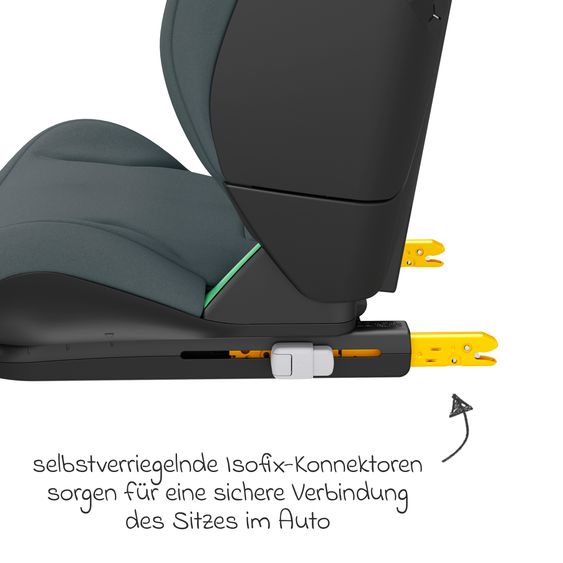 Maxi-Cosi Kindersitz RodiFix S i-Size ab 3,5 Jahre - 12 Jahre (100 cm - 150 cm) (15-36 kg) mit G-Cell Seitenaufprallschutz & Isofix - Tonal Graphite