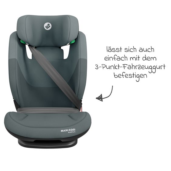 Maxi-Cosi Kindersitz RodiFix S i-Size ab 3,5 Jahre - 12 Jahre (100 cm - 150 cm) (15-36 kg) mit G-Cell Seitenaufprallschutz & Isofix - Tonal Graphite