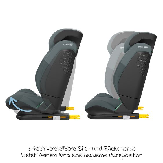 Maxi-Cosi Kindersitz RodiFix S i-Size ab 3,5 Jahre - 12 Jahre (100 cm - 150 cm) (15-36 kg) mit G-Cell Seitenaufprallschutz & Isofix - Tonal Graphite