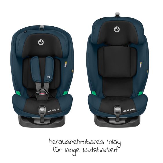 Maxi-Cosi Kindersitz Titan i-Size ab 15 Monate - 12 Jahre (76-150 cm) G-CELL Seitenaufprallschutz & Isofix - Basic Blue