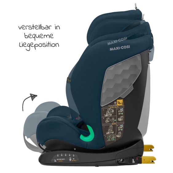 Maxi-Cosi Kindersitz Titan i-Size ab 15 Monate - 12 Jahre (76-150 cm) G-CELL Seitenaufprallschutz & Isofix - Basic Blue