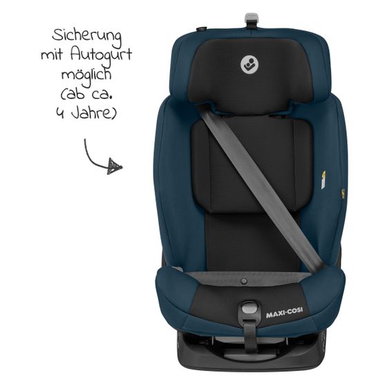 Maxi-Cosi Kindersitz Titan i-Size ab 15 Monate - 12 Jahre (76-150 cm) G-CELL Seitenaufprallschutz & Isofix - Basic Blue