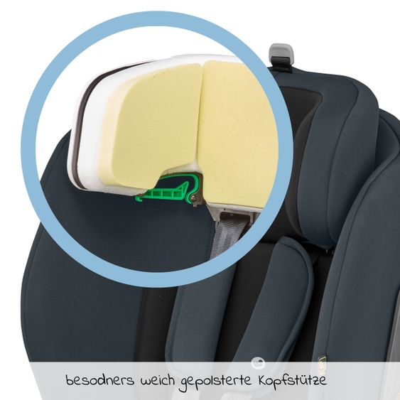 Maxi-Cosi Kindersitz Titan i-Size ab 15 Monate - 12 Jahre (76-150 cm) G-CELL Seitenaufprallschutz & Isofix - Basic Grey