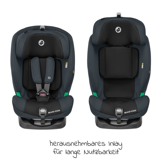 Maxi-Cosi Kindersitz Titan i-Size ab 15 Monate - 12 Jahre (76-150 cm) G-CELL Seitenaufprallschutz & Isofix - Basic Grey