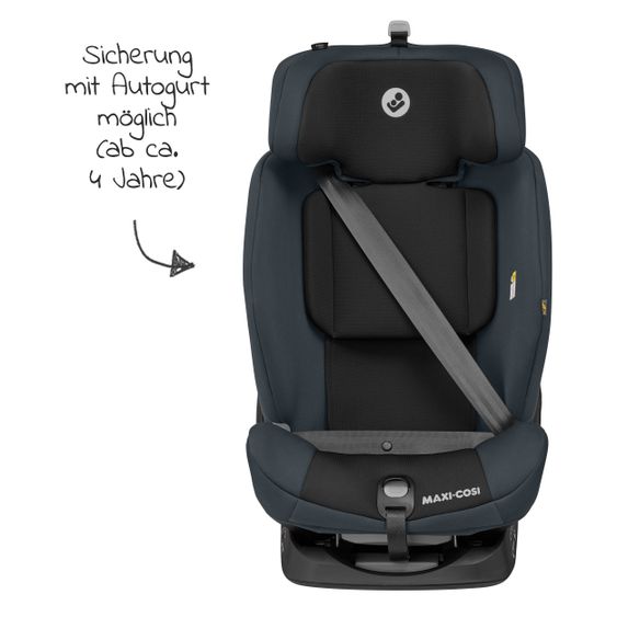 Maxi-Cosi Kindersitz Titan i-Size ab 15 Monate - 12 Jahre (76-150 cm) G-CELL Seitenaufprallschutz & Isofix - Basic Grey