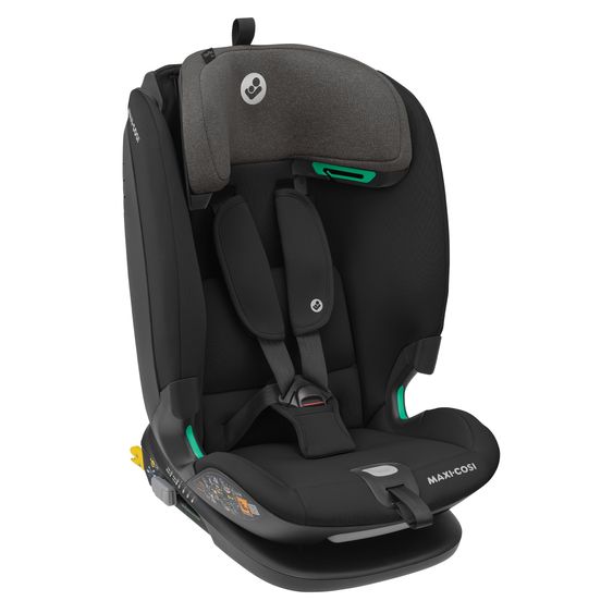 Maxi-Cosi Kindersitz Titan Plus i-Size ab 15 Monate - 12 Jahre (76 cm-150 cm) (9-36 kg) mit G-Cell Seitenaufprallschutz, Isofix & Top Tether - Authentic Black