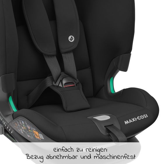 Maxi-Cosi Kindersitz Titan Plus i-Size ab 15 Monate - 12 Jahre (76 cm-150 cm) (9-36 kg) mit G-Cell Seitenaufprallschutz, Isofix & Top Tether - Authentic Black