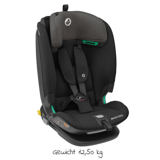 Maxi-Cosi Kindersitz Titan Plus i-Size ab 15 Monate - 12 Jahre (76 cm-150 cm) (9-36 kg) mit G-Cell Seitenaufprallschutz, Isofix & Top Tether - Authentic Black