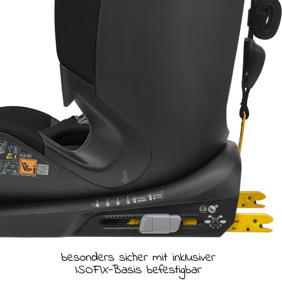 Maxi-Cosi Kindersitz Titan Plus i-Size ab 15 Monate - 12 Jahre (76 cm-150 cm) (9-36 kg) mit G-Cell Seitenaufprallschutz, Isofix & Top Tether - Authentic Black