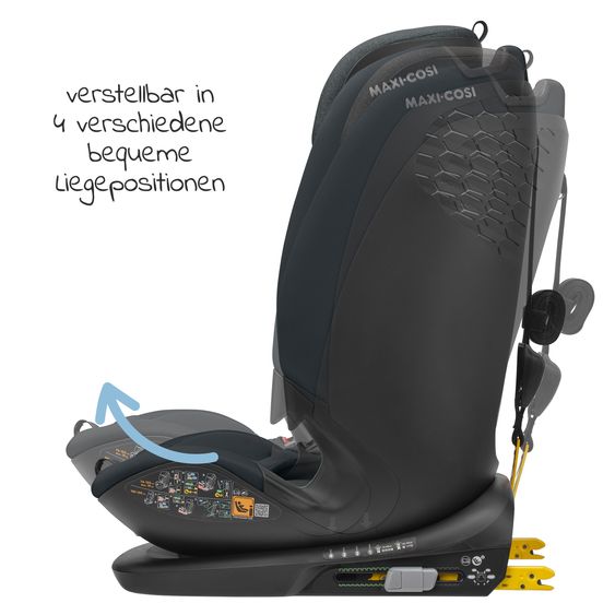 Maxi-Cosi Kindersitz Titan Plus i-Size ab 15 Monate - 12 Jahre (76 cm-150 cm) (9-36 kg) mit G-Cell Seitenaufprallschutz, Isofix & Top Tether - Authentic Graphite