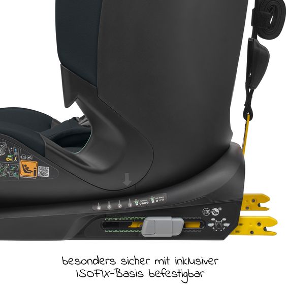 Maxi-Cosi Kindersitz Titan Plus i-Size ab 15 Monate - 12 Jahre (76 cm-150 cm) (9-36 kg) mit G-Cell Seitenaufprallschutz, Isofix & Top Tether - Authentic Graphite