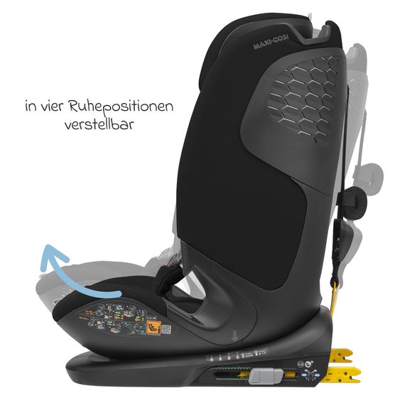 Maxi-Cosi Kindersitz Titan Pro2 i-Size ab 15 Monate - 12 Jahre (76 cm-150 cm) (9-36 kg) mit G-Cell Seitenaufprallschutz, Isofix & Top Tether - Authentic Black