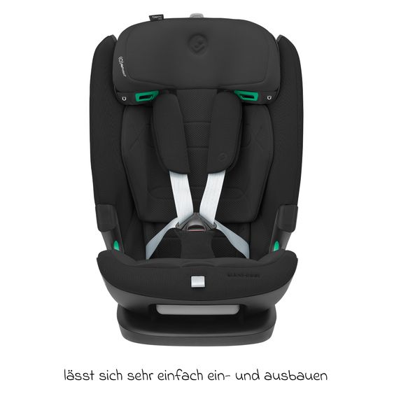 Maxi-Cosi Kindersitz Titan Pro2 i-Size ab 15 Monate - 12 Jahre (76 cm-150 cm) (9-36 kg) mit G-Cell Seitenaufprallschutz, Isofix & Top Tether - Authentic Black