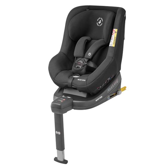 Maxi-Cosi Seggiolino Beryl reboarder misura 0+/1/2 dalla nascita -7 anni (dalla nascita-25 kg) posizione reclinabile e base Isofix - Nero Autentico