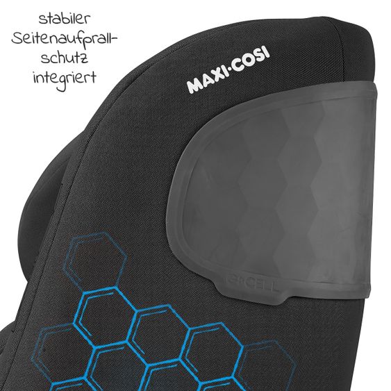 Maxi-Cosi Seggiolino Beryl reboarder misura 0+/1/2 dalla nascita -7 anni (dalla nascita-25 kg) posizione reclinabile e base Isofix - Nero Autentico