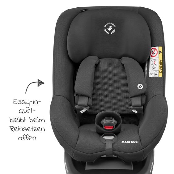 Maxi-Cosi Seggiolino Beryl reboarder misura 0+/1/2 dalla nascita -7 anni (dalla nascita-25 kg) posizione reclinabile e base Isofix - Nero Autentico