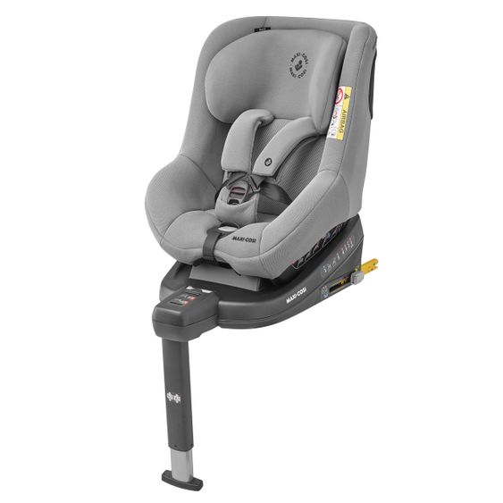 Maxi-Cosi Seggiolino Beryl reboarder misura 0+/1/2 dalla nascita -7 anni (dalla nascita-25 kg) posizione reclinabile e base Isofix - Grigio Autentico