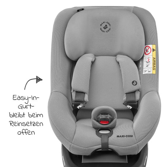 Maxi-Cosi Seggiolino Beryl reboarder misura 0+/1/2 dalla nascita -7 anni (dalla nascita-25 kg) posizione reclinabile e base Isofix - Grigio Autentico