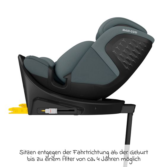 Maxi-Cosi Reboarder-Kindersitz Emerald 360 S i-Size drehbar ab Geburt - 12 Jahre (40 cm - 150 cm) mit G-Cell Seitenaufpralltechnologie & Isofix-Base - Tonal Graphite