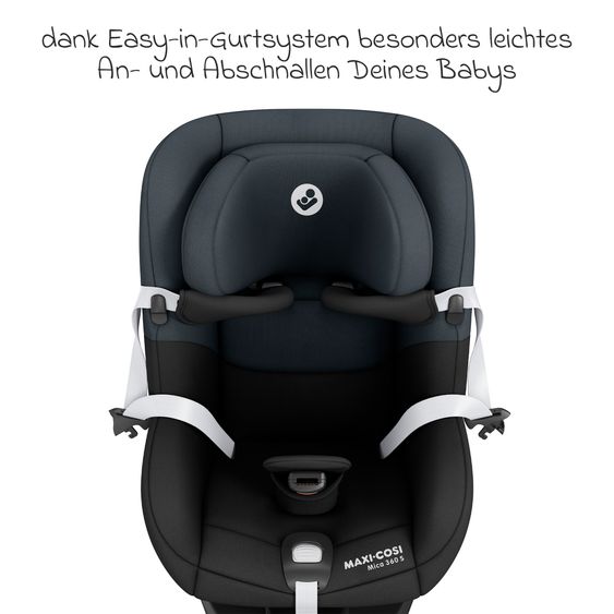 Maxi-Cosi Reboarder-Kindersitz Mica 360 S - Tonal Black