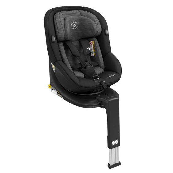 Maxi-Cosi Reboarder-Kindersitz Mica i-Size 360° drehbar ab Geburt-4 Jahre (40-105 cm) Isofix-Basis - Authentic Black