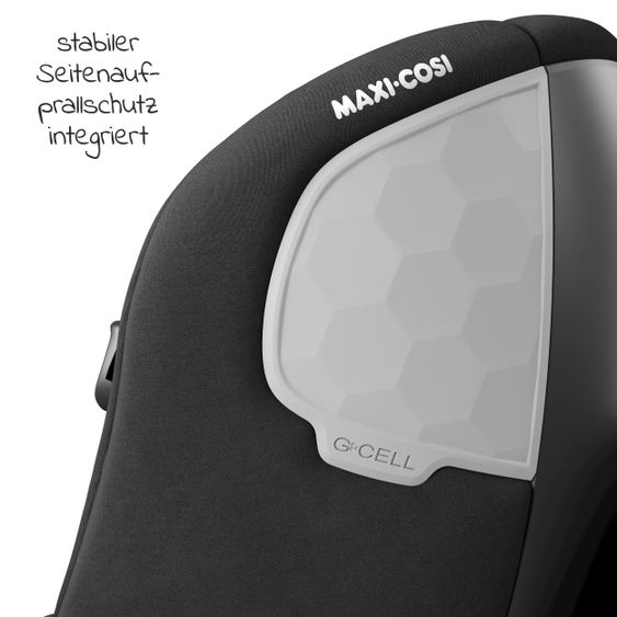 Maxi-Cosi Reboarder-Kindersitz Mica i-Size 360° drehbar ab Geburt-4 Jahre (40-105 cm) Isofix-Basis - Authentic Black