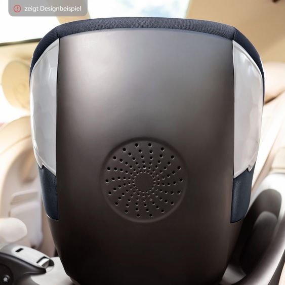 Maxi-Cosi Reboarder-Kindersitz Mica i-Size 360° drehbar ab Geburt-4 Jahre (40-105 cm) Isofix-Basis - Authentic Black
